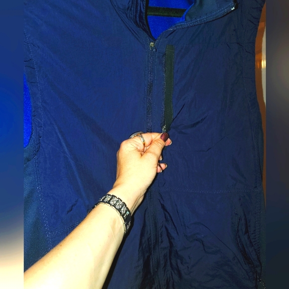 Mens NikeTech Pack Hooded Training Vest Navy Blue - Picture 3 of 6